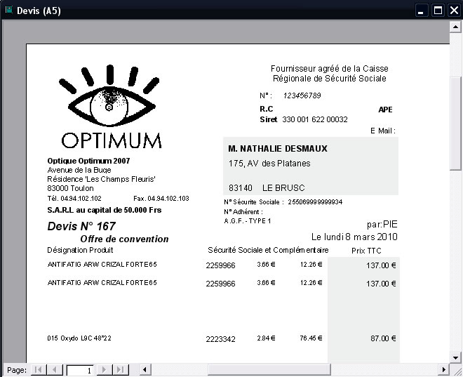 Envoyer un Devis par mail